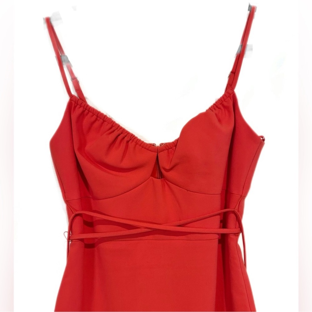 Likely Coral Midi Dress